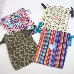 Brighton Set of 4 Drawstring Jewelry Pouches/Bags- Set #2